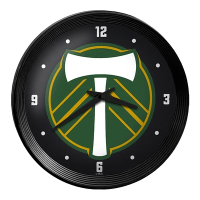 Portland Timbers 15" Ribbed Frame Wall Clock