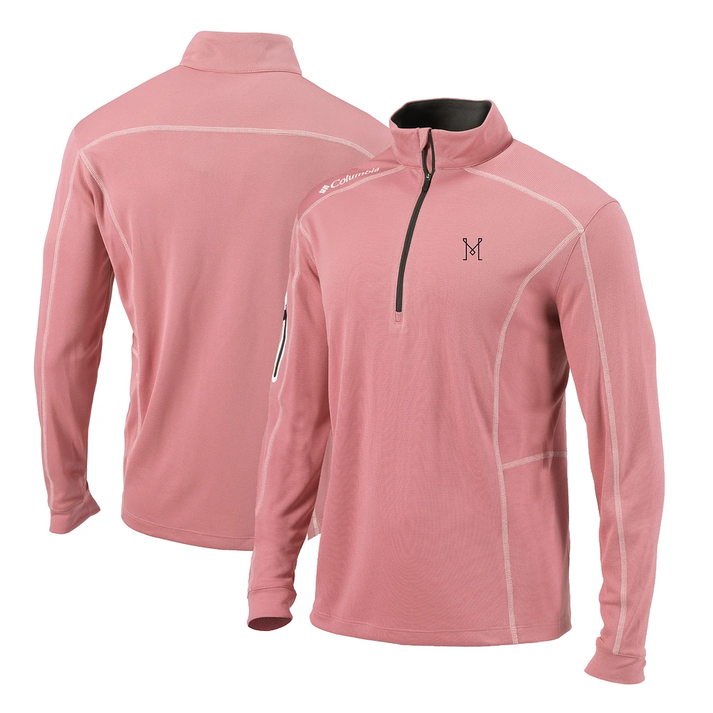 Men's Columbia Pink Inter Miami CF Omni-Wick Shotgun Quarter-Zip Pullover Top