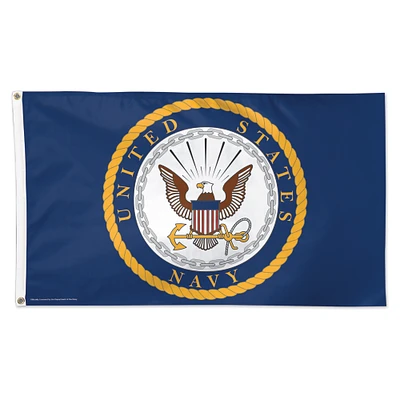 WinCraft Navy 3' x 5' One-Sided Deluxe Flag