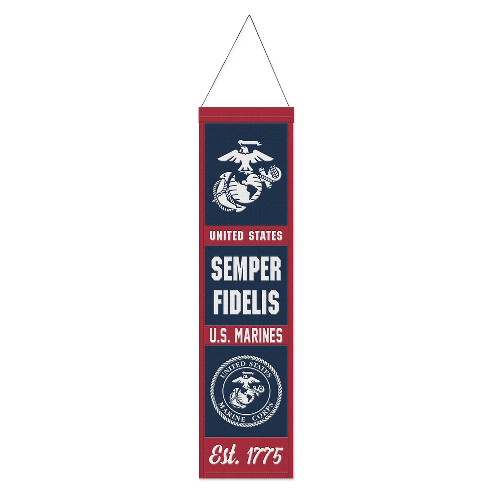 WinCraft Marines 18" x 32" Wool Banner