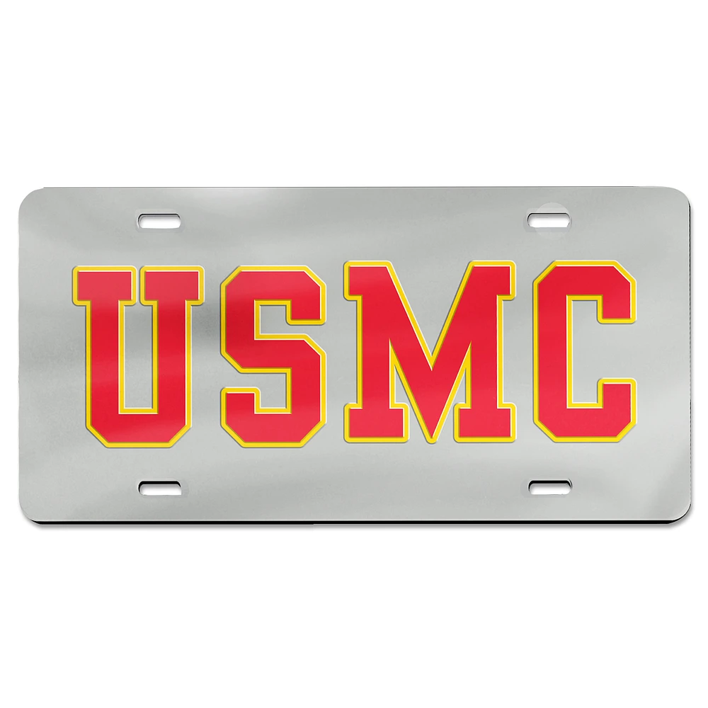 WinCraft Marines Laser Cut Acrylic License Plate