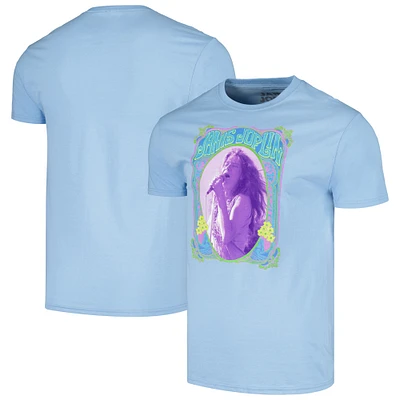 Unisex Blue Janis Joplin Flowers T-Shirt