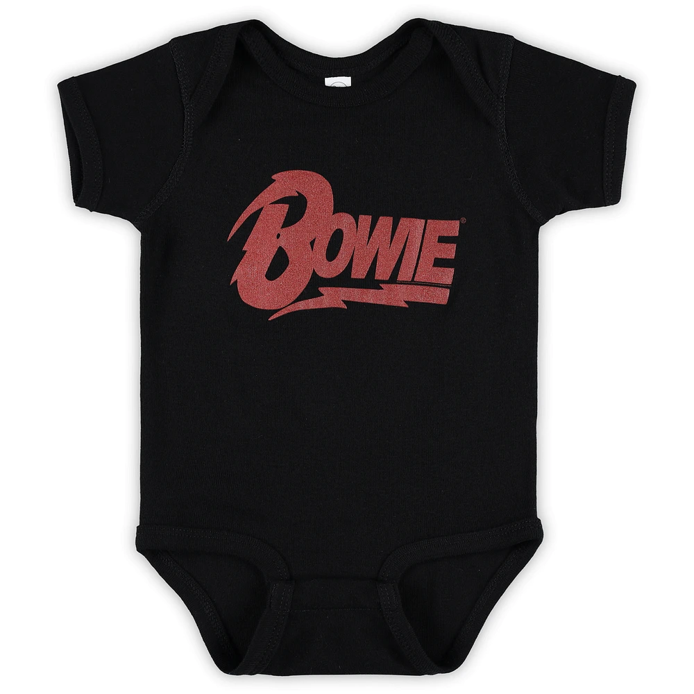 Infant Black David Bowie Logo Bodysuit