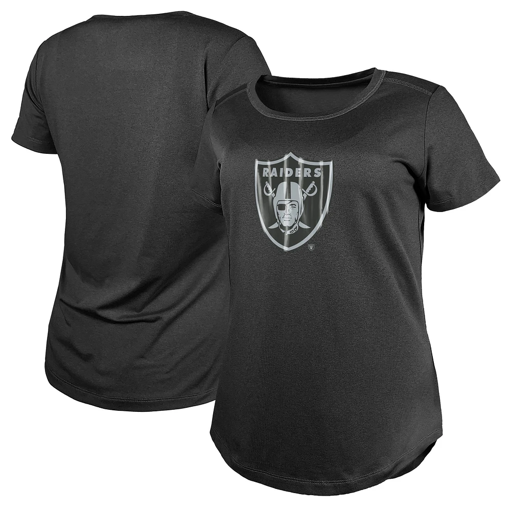 Women's New Era Charcoal Las Vegas Raiders 2024 NFL Draft T-Shirt