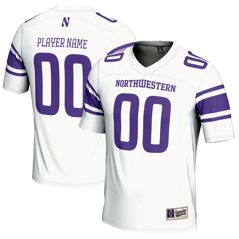 Youth GameDay Greats White Northwestern Wildcats NIL Pick-A-Player Football Jersey