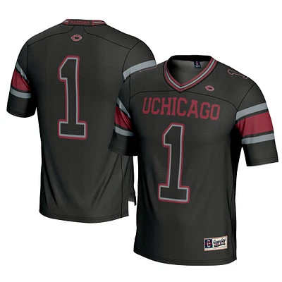 Youth GameDay Greats #1 Black UChicago Maroons Football Jersey