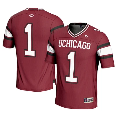 Men's GameDay Greats #1 Maroon UChicago Maroons Football Jersey