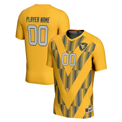 Youth GameDay Greats Gold West Virginia Mountaineers Pick-A-Player NIL Lightweight Soccer Jersey