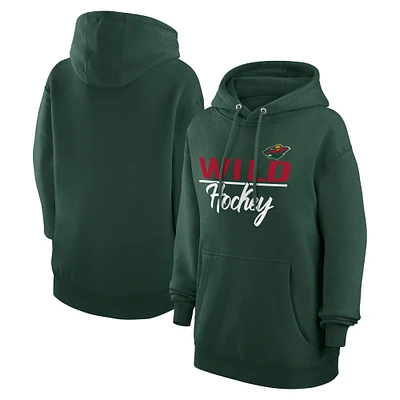 Women's G-III 4Her by Carl Banks Minnesota Wild Team Sport Tri-Blend Fleece Hoodie