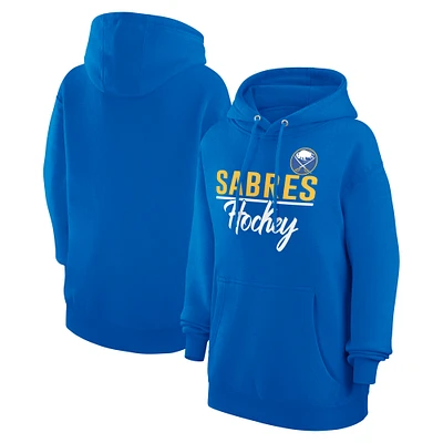 Women's G-III 4Her by Carl Banks Royal Buffalo Sabres Team Sport Tri-Blend Fleece Hoodie