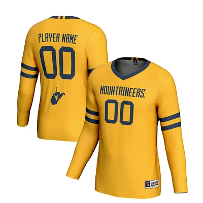 Youth GameDay Greats Gold West Virginia Mountaineers NIL Pick-A-Player Lightweight Volleyball Jersey