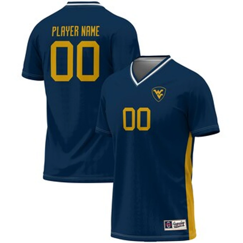 Unisex GameDay Greats Navy West Virginia Mountaineers Pick-A-Player NIL Lightweight Soccer Jersey