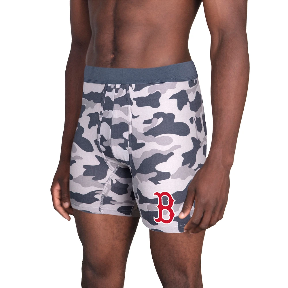 Men's Concepts Sport Charcoal Boston Red Sox Invincible Knit Boxer Brief