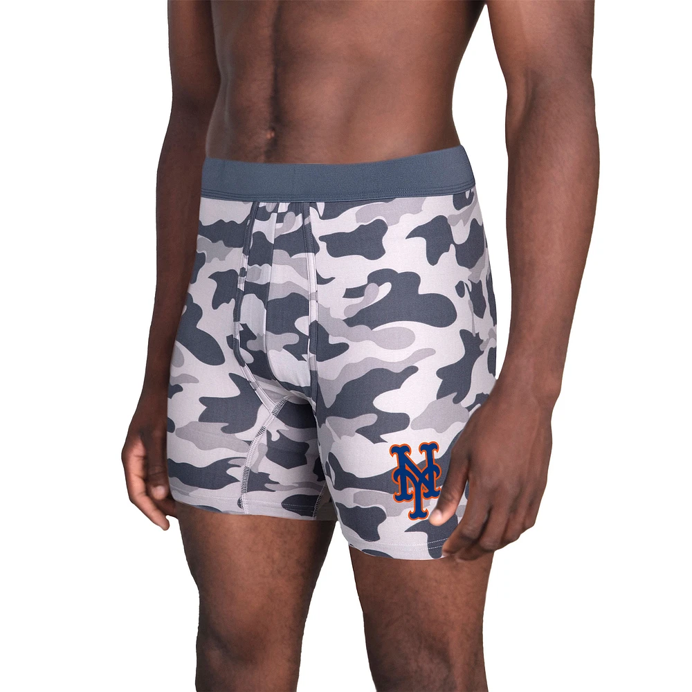 Men's Concepts Sport Charcoal New York Mets Invincible Knit Boxer Brief