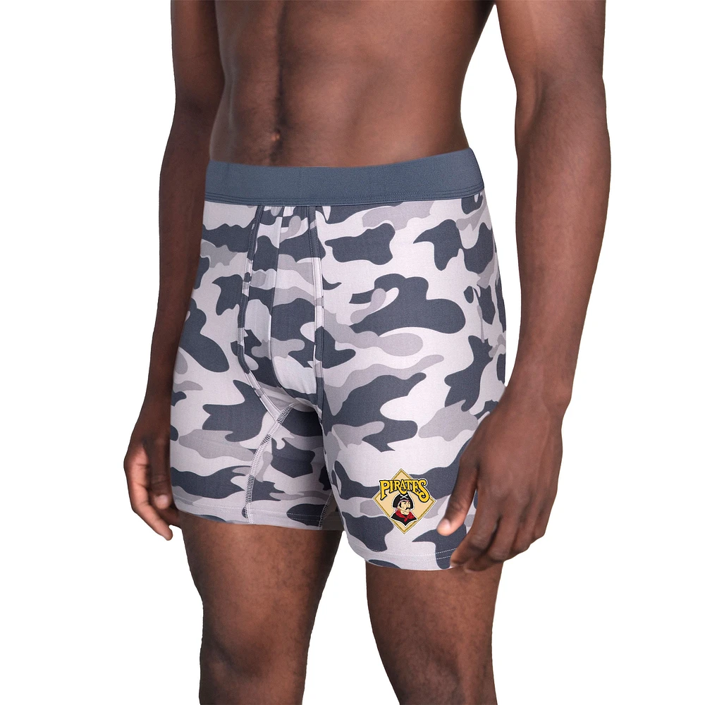 Men's Concepts Sport Charcoal Pittsburgh Pirates Invincible Knit Boxer Brief