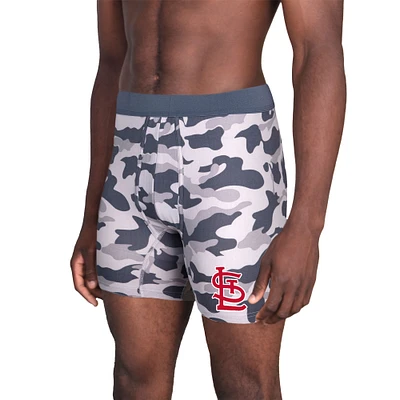 Men's Concepts Sport Charcoal St. Louis Cardinals Invincible Knit Boxer Brief