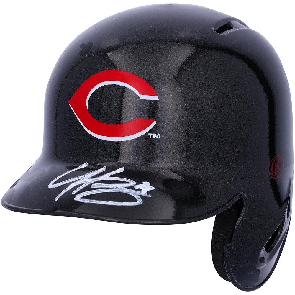 Hunter Greene Cincinnati Reds Autographed Alternate Chrome Rawlings Mini Batting Helmet - Fanatics Exclusive