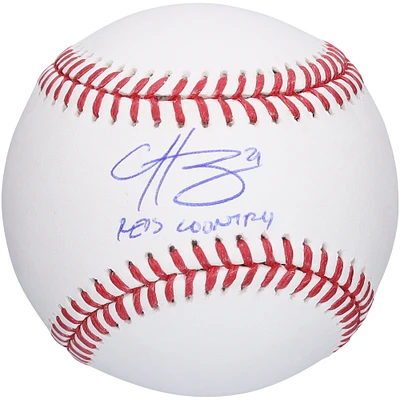 Hunter Greene Cincinnati Reds Autographed Baseball with "Reds Country" Inscription