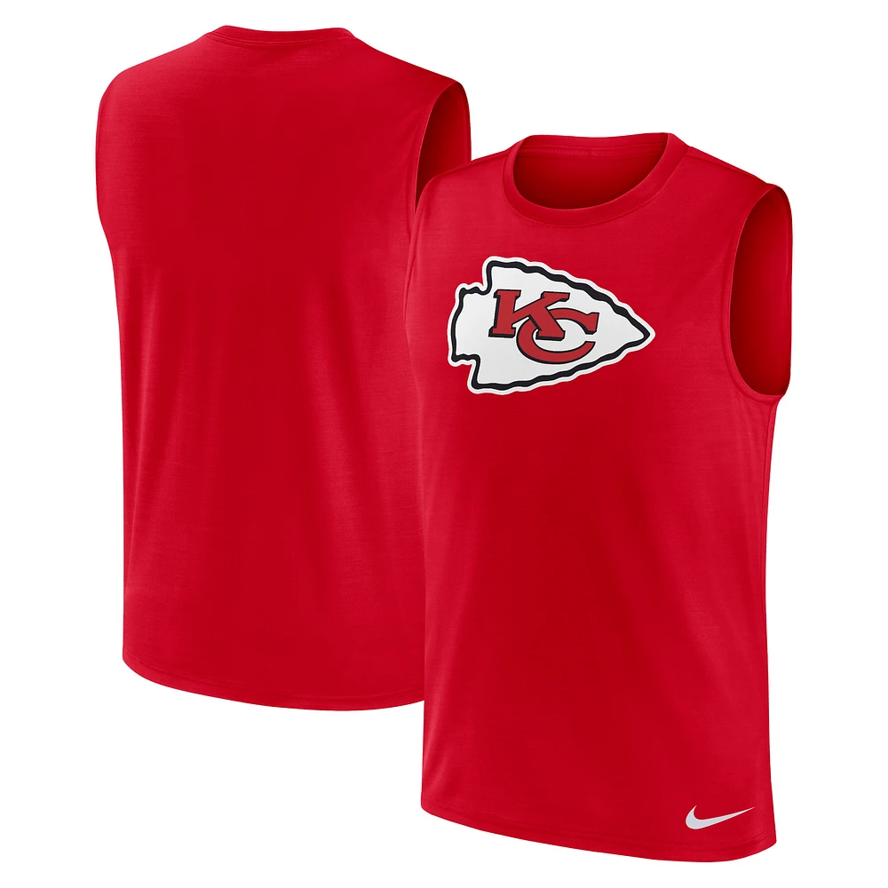 Men's Nike Red Kansas City Chiefs Blitz Legend Performance Muscle Tank Top