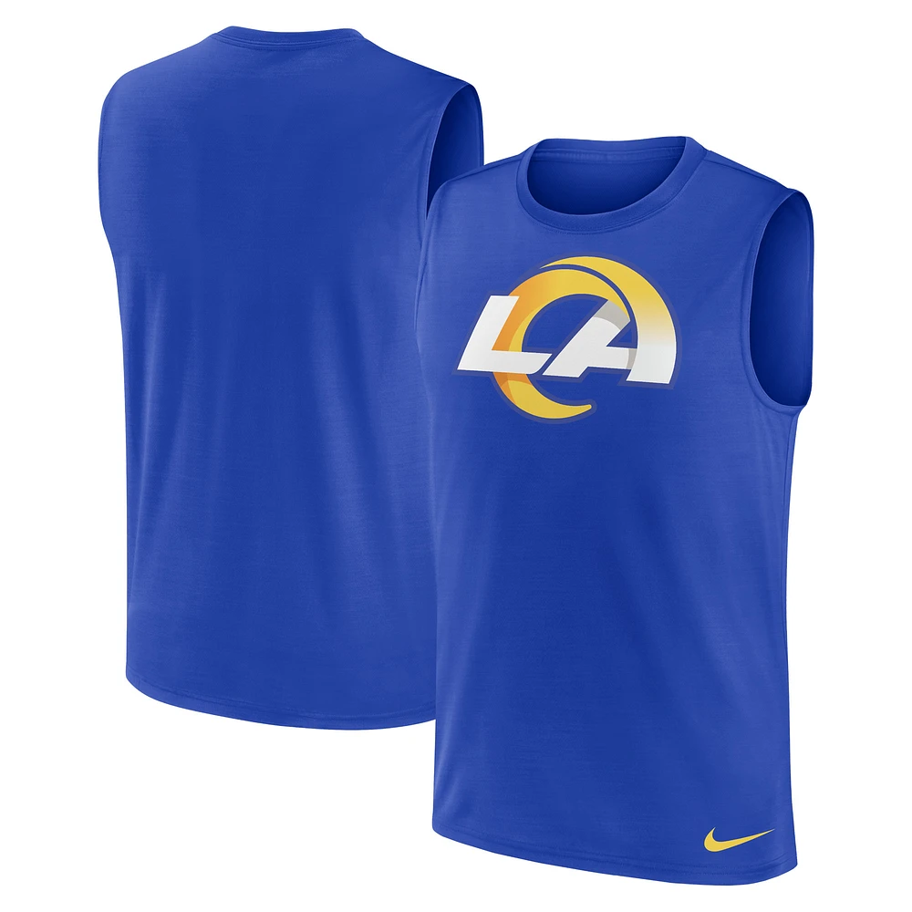 Men's Nike Royal Los Angeles Rams Blitz Legend Performance Muscle Tank Top