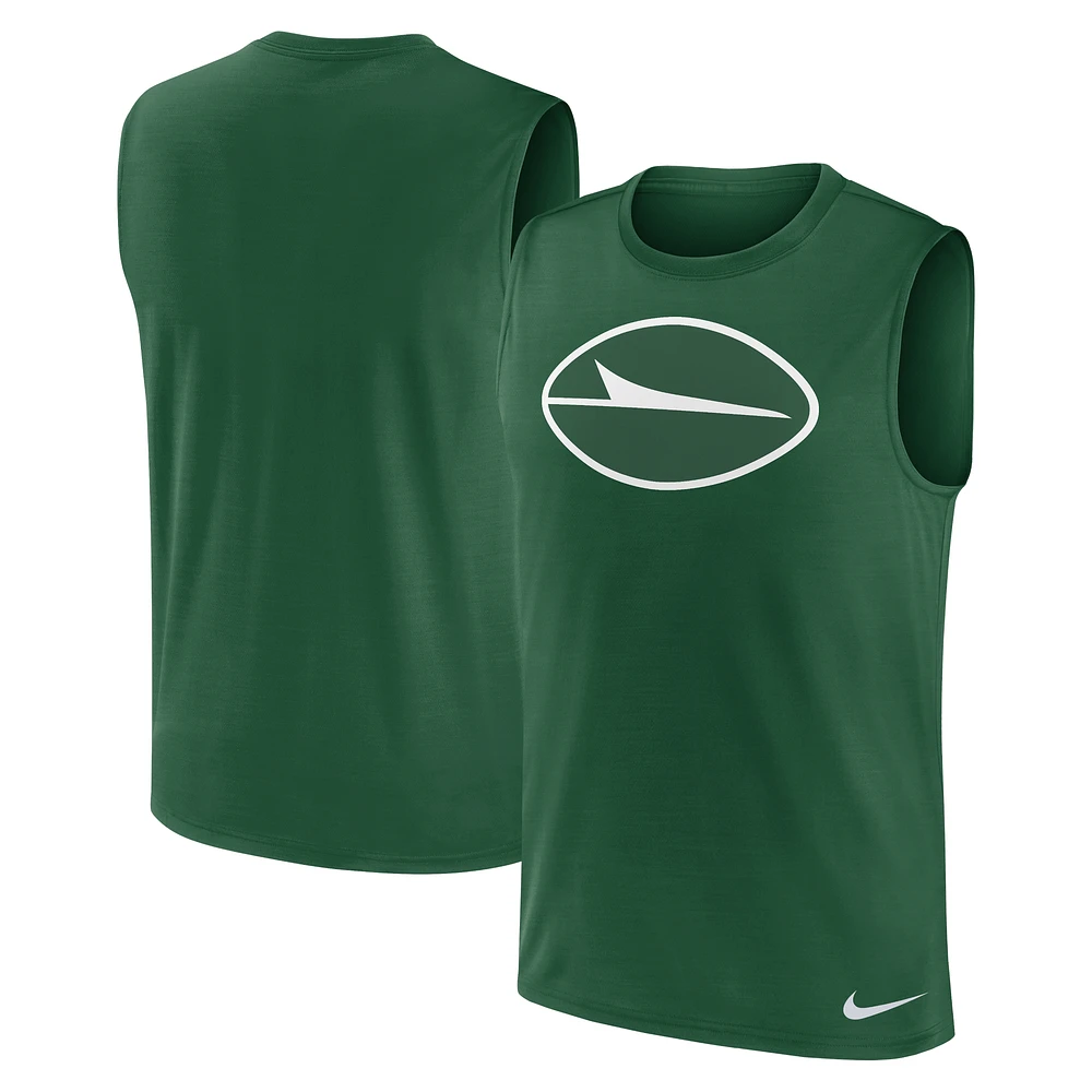 Men's Nike Green New York Jets Blitz Legend Performance Muscle Tank Top