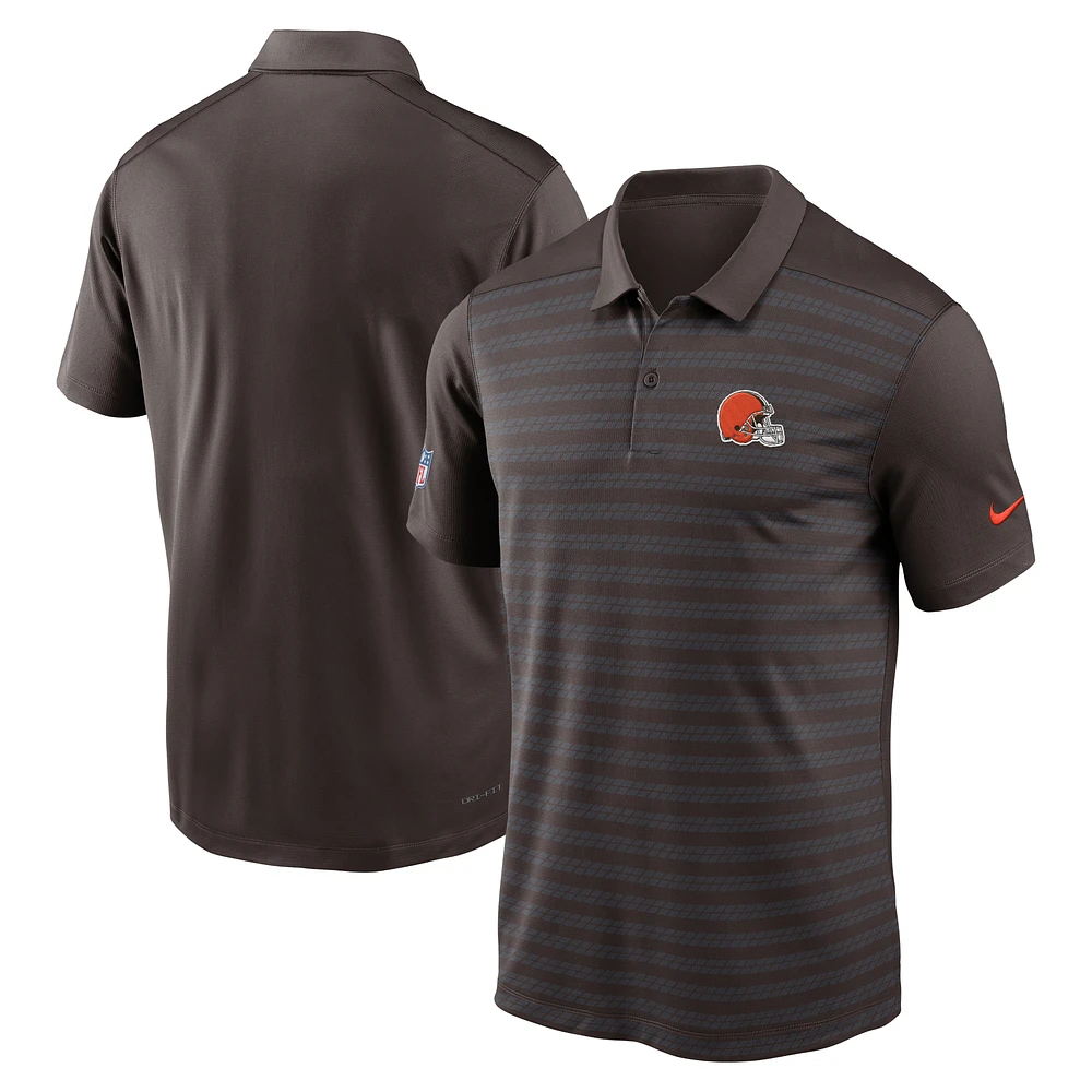Men's Nike Brown Cleveland Browns Sideline Victory Dri-FIT Polo