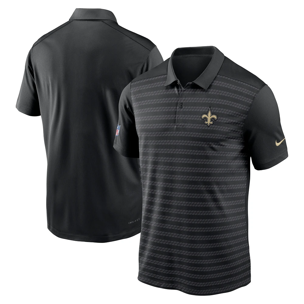Men's Nike Black New Orleans Saints Sideline Victory Dri-FIT Polo