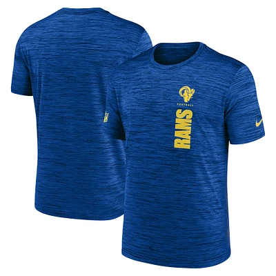 Men's Nike Royal Los Angeles Rams Sideline Velocity Performance T-Shirt