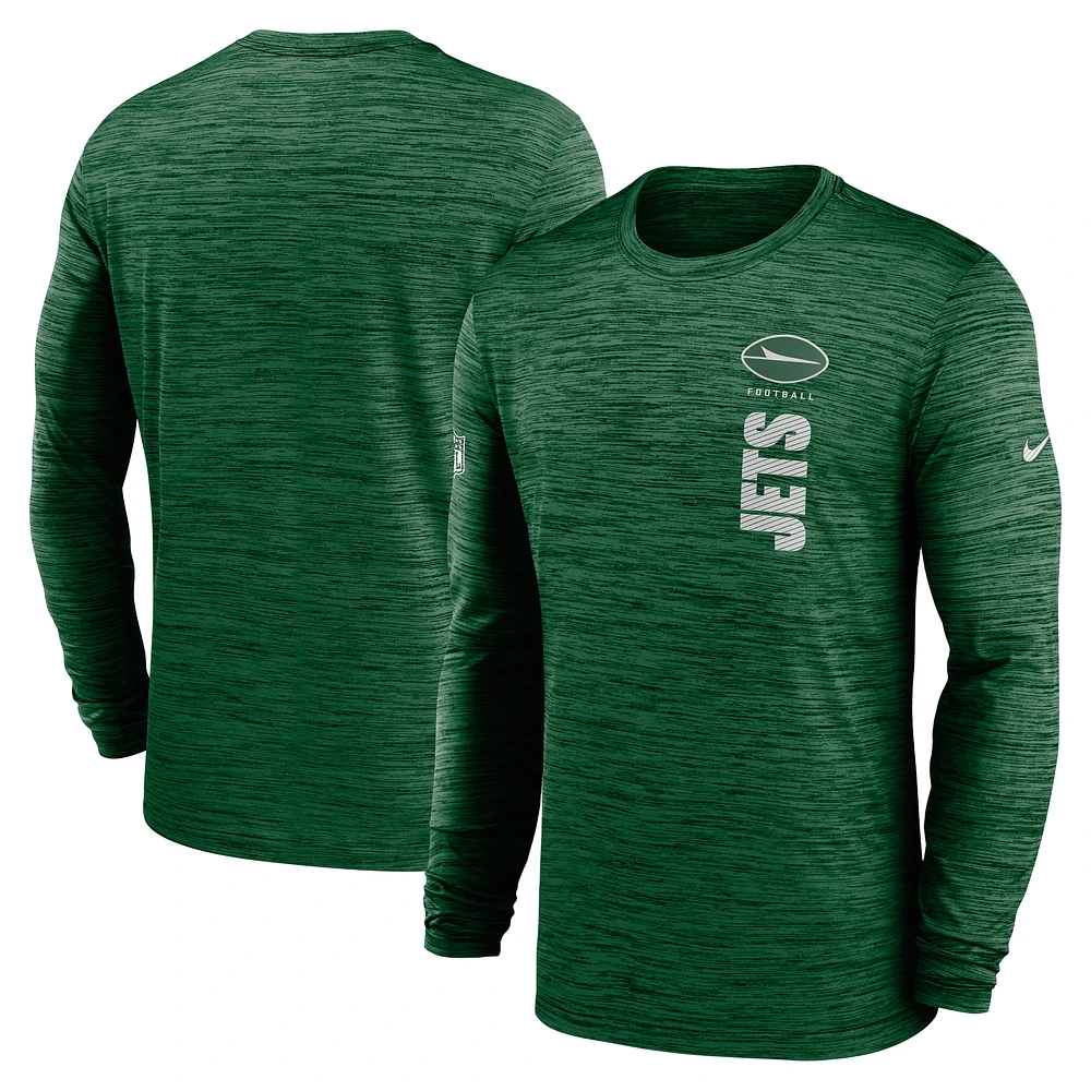 Men's Nike New York Jets Sideline Velocity Dri-FIT Long Sleeve T-Shirt