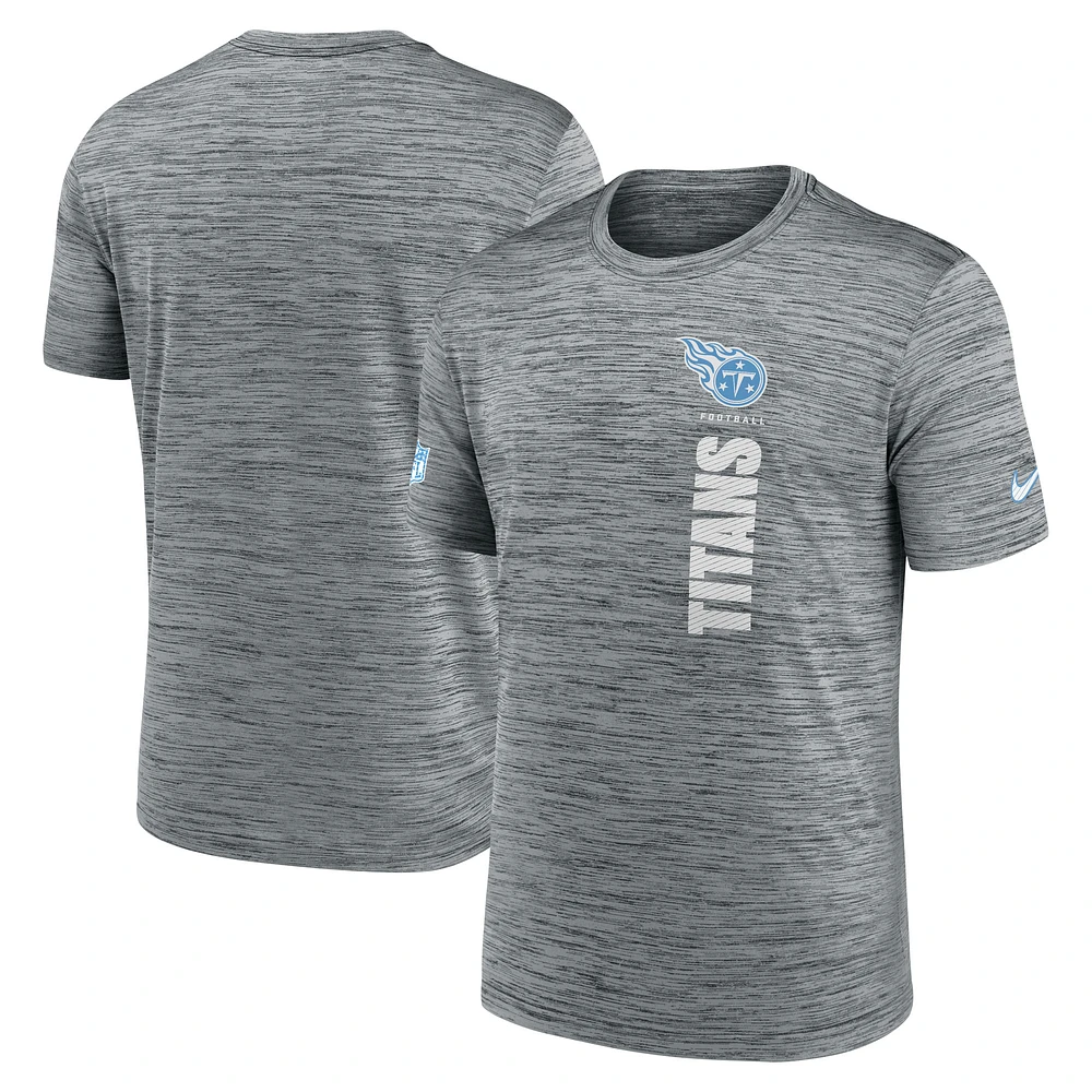 Men's Nike Gray Tennessee Titans Sideline Velocity Performance T-Shirt