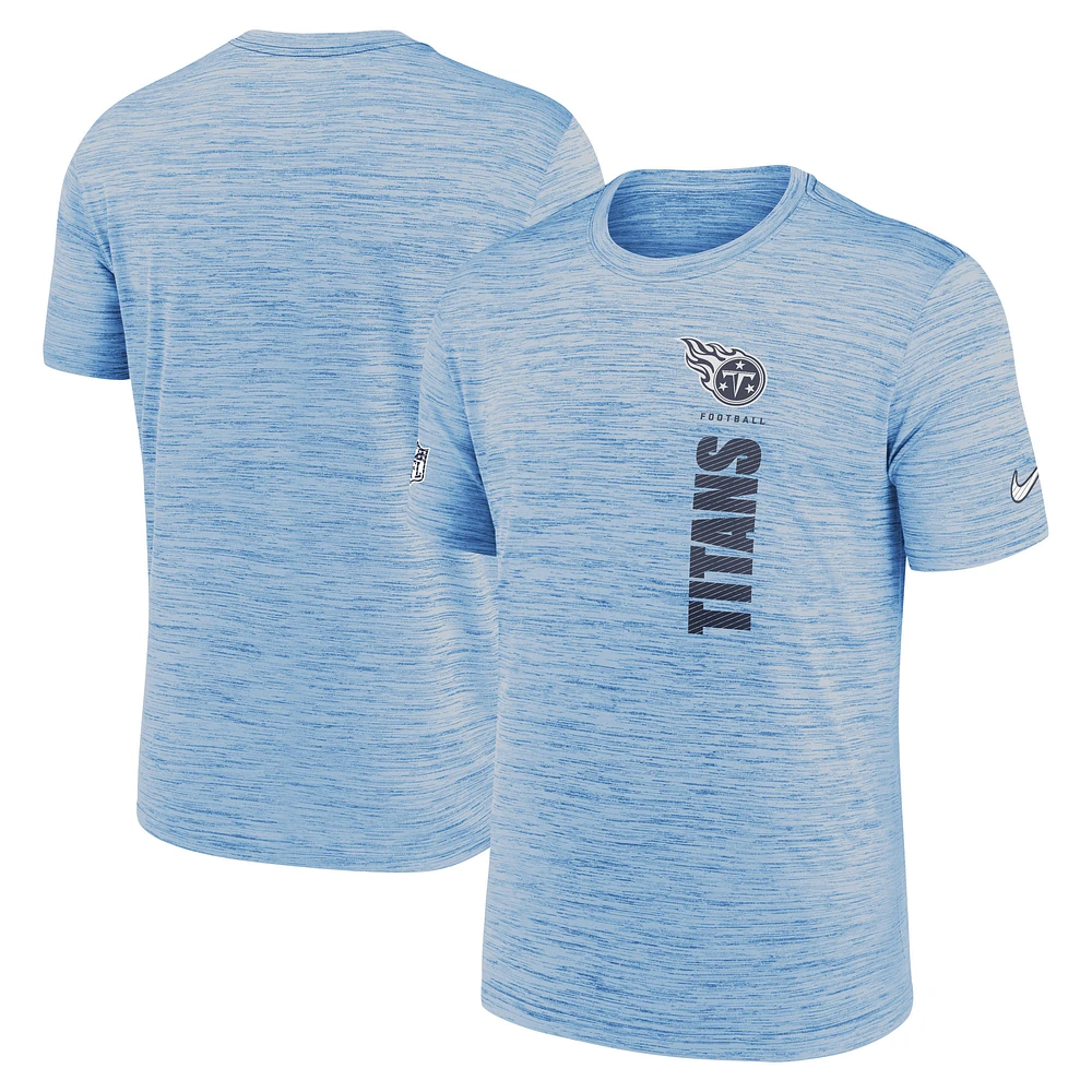 Men's Nike Light Blue Tennessee Titans Sideline Velocity Performance T-Shirt
