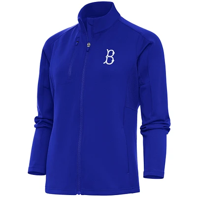 Women's Antigua Royal Brooklyn Dodgers Cooperstown Logo Generation Full-Zip Jacket