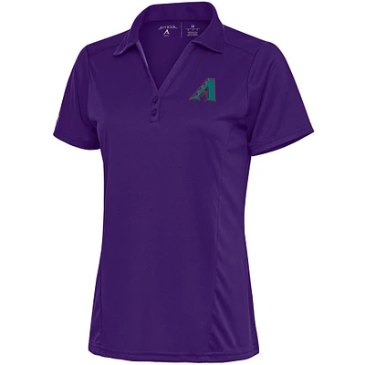 Women's Antigua Purple Arizona Diamondbacks Cooperstown Tribute Polo
