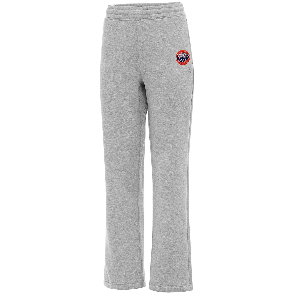 Women's Antigua Heather Gray Houston Astros Cooperstown Victory Sweatpants