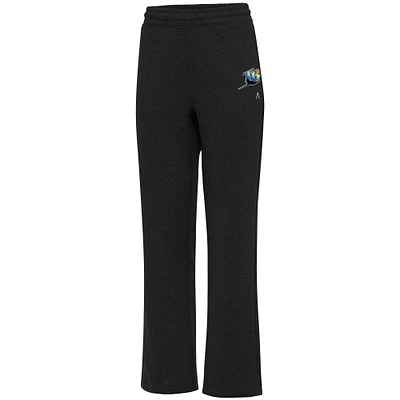 Women's Antigua Black Tampa Bay Rays Cooperstown Victory Sweatpants