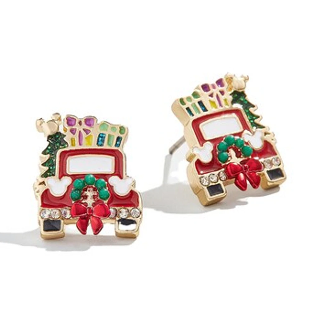 BaubleBar Mickey Mouse Holiday Delicate Earrings