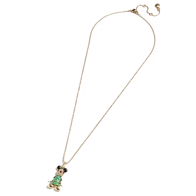 BaubleBar Mickey Mouse Christmas Tree Pendant Necklace