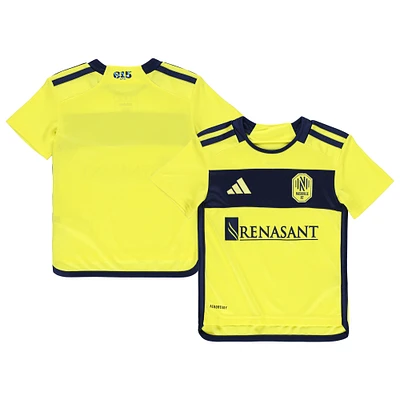Toddler adidas Yellow Nashville SC 2024 AEROREADY Team Jersey
