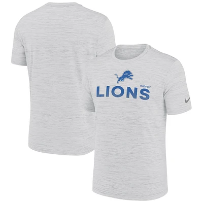 Men's Nike Ash Detroit Lions Blitz Velocity Modern Performance T-Shirt