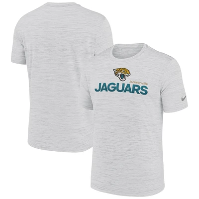 Men's Nike Ash Jacksonville Jaguars Blitz Velocity Modern Performance T-Shirt