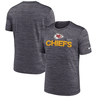 Men's Nike Black Kansas City Chiefs Blitz Velocity Modern Performance T-Shirt