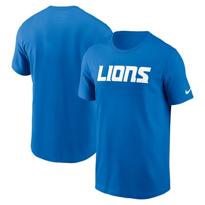 Men's Nike Detroit Lions Primetime Wordmark Essential T-Shirt