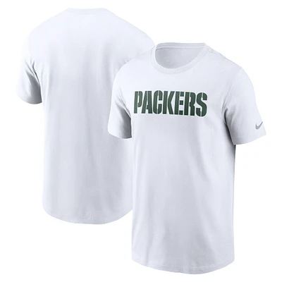 Men's Nike Green Bay Packers Primetime Wordmark Essential T-Shirt