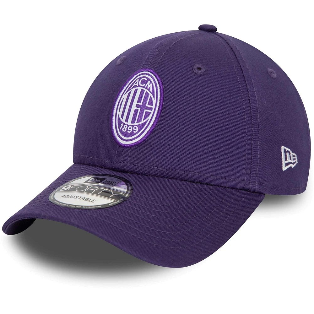 Men's New Era Purple AC Milan Seasonal 9FORTY Adjustable Hat
