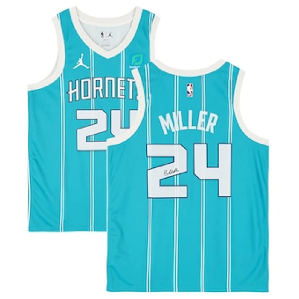 Brandon Miller Charlotte Hornets Autographed Teal Nike Swingman Jersey