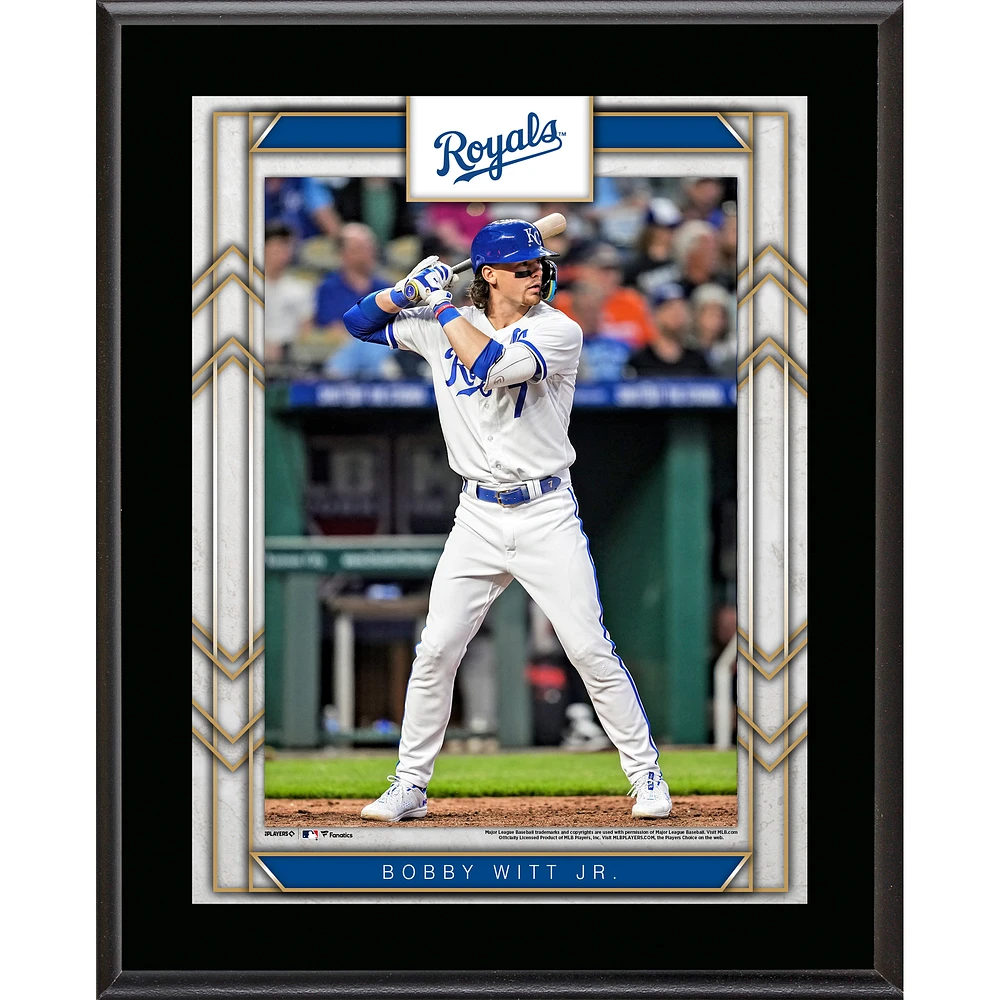 Bobby Witt Jr. Kansas City Royals 10.5" x 13" Sublimated Player Plaque