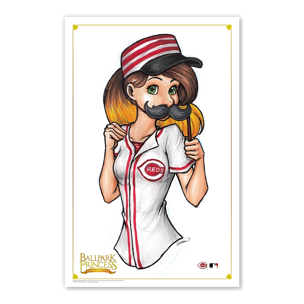 Cincinnati Reds 11" x 17" Ballpark Princess Poster Print