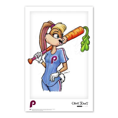 Philadelphia Phillies 11" x 17" Looney Tunes Poster Print