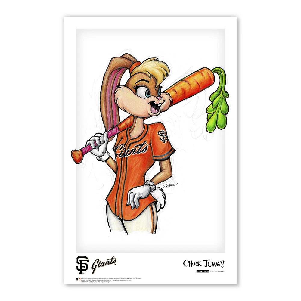 San Francisco Giants 11" x 17" Looney Tunes Poster Print