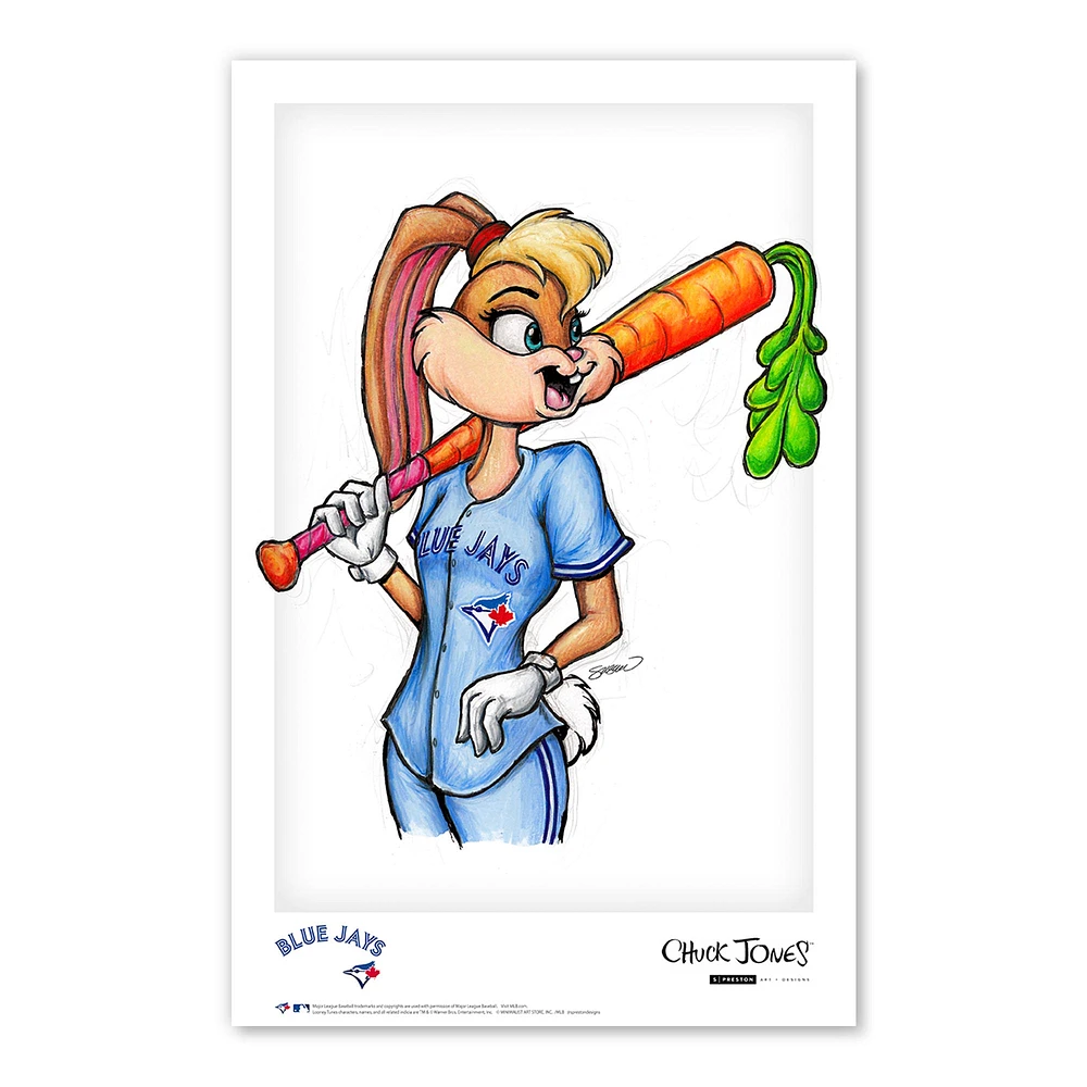 Toronto Blue Jays 11" x 17" Looney Tunes Poster Print